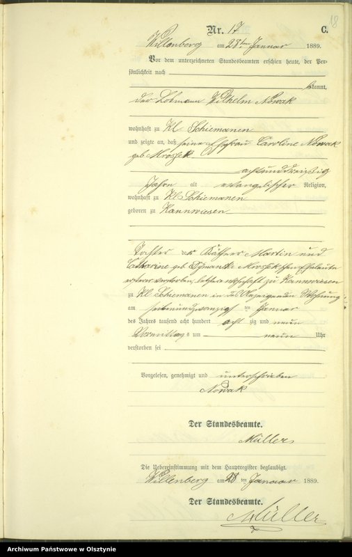 image.from.unit.number "Sterbe-Neben-Register Nr 1 - 174"