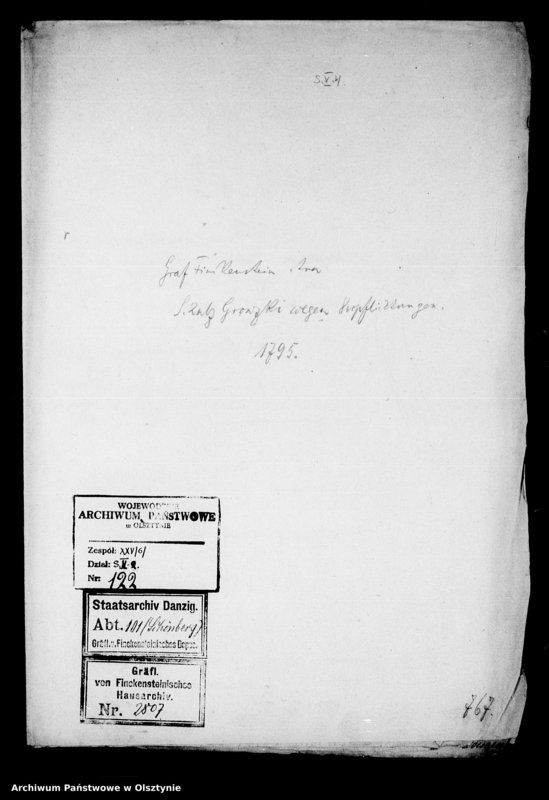 image.from.unit.number "Grf. von Dönhoff als Vormund derer von Finckenstein contra den Schulzen Gronzki in Stradem wegen nicht erfüllter Verflichtungen und Übertretungen"