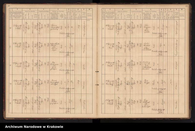 image.from.unit.number "Księga obejmująca wpisy wypadków śmierci Izraelitów w okręgu metrykalnym Krakowskim na rok 1892"
