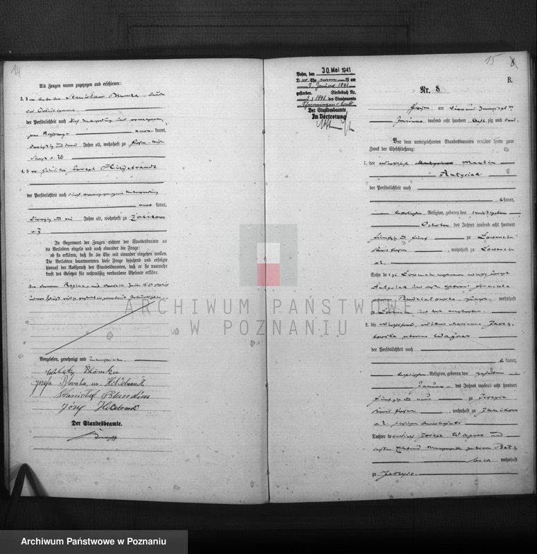 Obraz 9 z jednostki "Księga małżeństw"