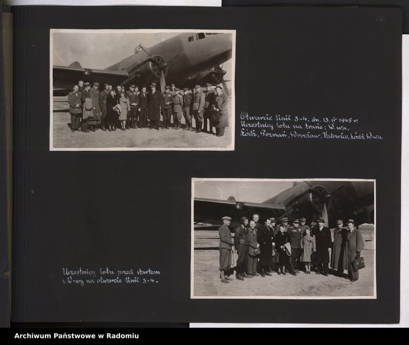 image.from.unit.number "[Album fotograficzny dokumentujący reaktywowanie krajowych połączeń lotniczych przez Polskie Linie Lotnicze "Lot"]"