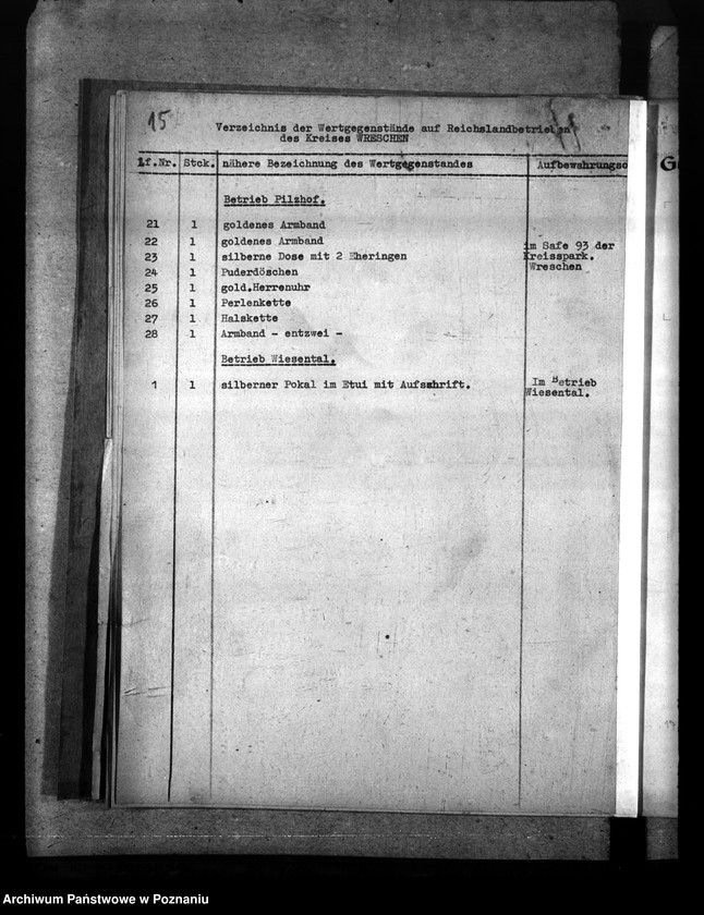 Obraz 19 z jednostki "Sprawozdania i korespondencja w sprawie rejestracji dzieł sztuki na terenie Kraju Warty"