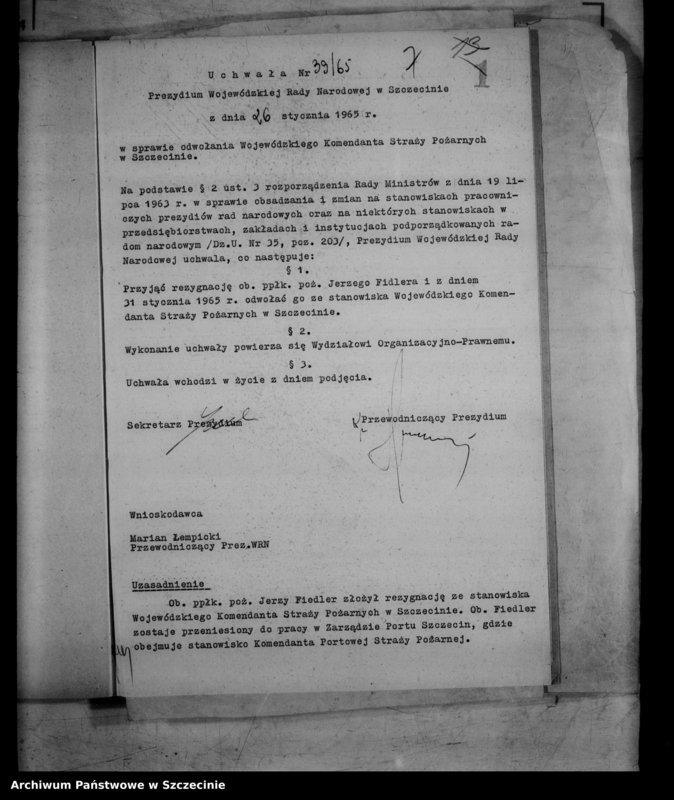 Obraz 11 z jednostki "Protokół posiedzenia Prezydium Wojewódzkiej Rady Narodowej nr 4, miesiąc styczeń"