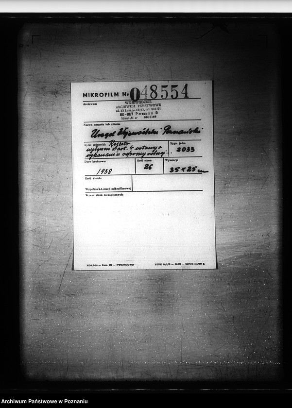 Obraz 2 z jednostki "Rejestr wyłączeń z artykułu 4 ustawy o wykonaniu reformy rolnej folwarku Glinki powiatu bydgoskiego"