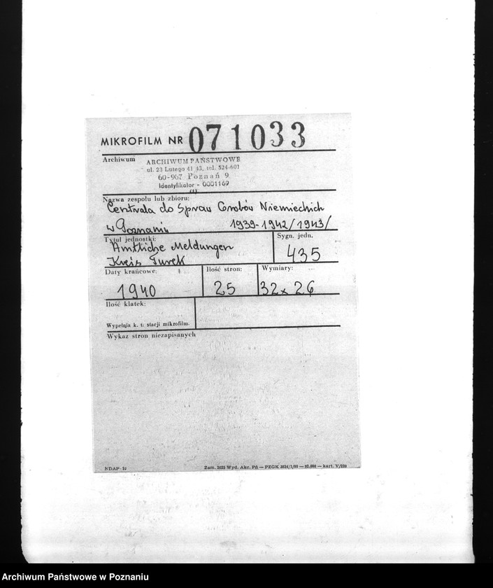 Obraz 2 z jednostki "Amtliche Meldungen Kreis Turek"