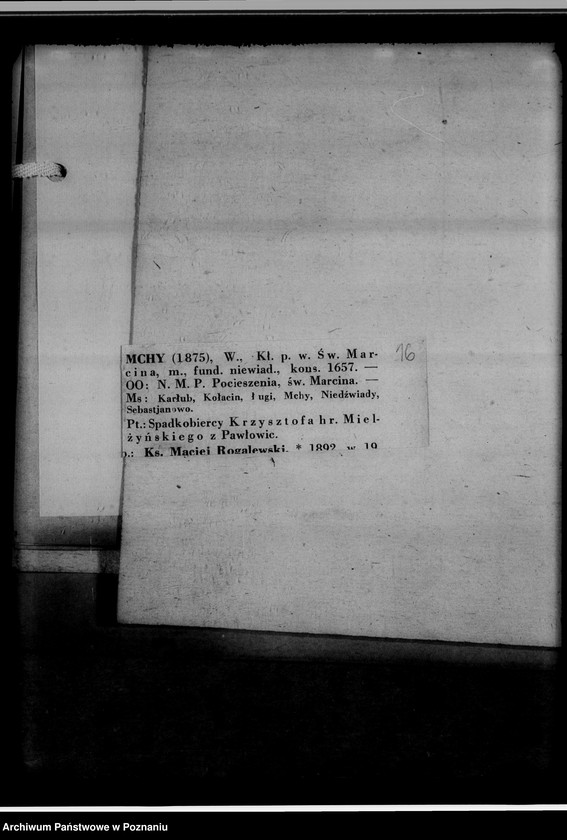 Obraz 20 z jednostki "[Wykaz ksiąg kościelnych wyznania ewangelickiego i katolickiego z powiatu śremskiego]"