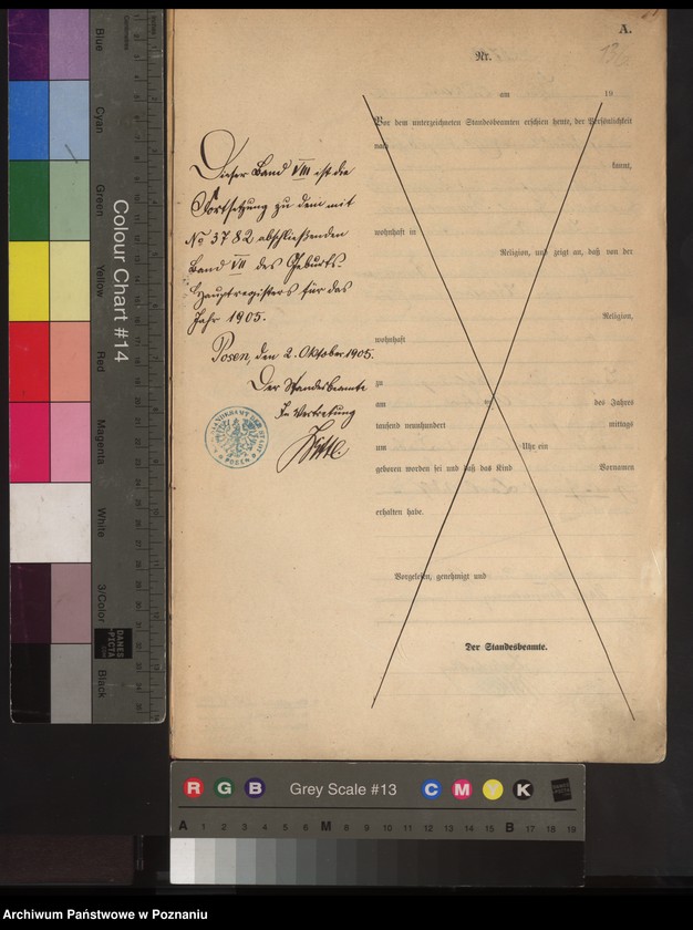 Obraz 3 z jednostki "Księga miejscowa urodzeń tom VIII"