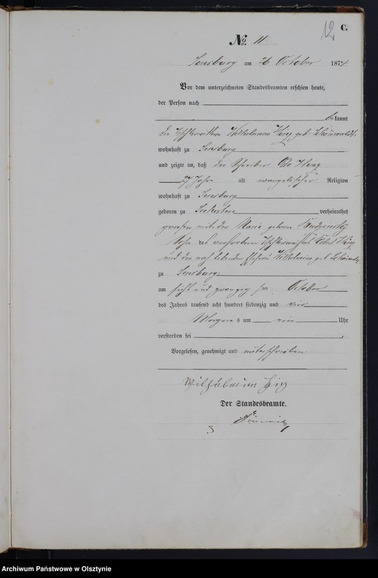 image.from.unit.number "Haupt-Sterbe-Register Nr 1 - 52"