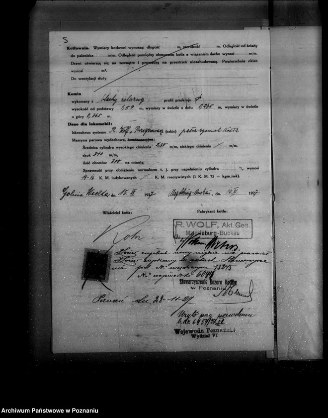 image.from.unit.number "Gorzelnia rolnicza W. Rohra w Golinie Wielkiej nr woj. kotła 6044"