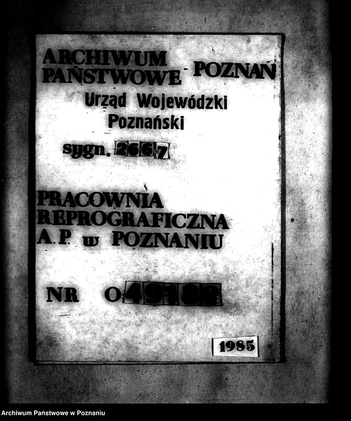 Obraz 1 z jednostki "Majątek Gorzewo powiatu obornickiego /przymusowy wykup/"