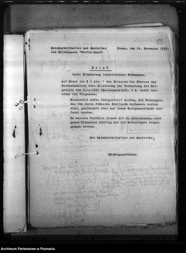 Obraz 17 z jednostki "Różne zarządzenia i korespondencja w sprawach gospodarczych"