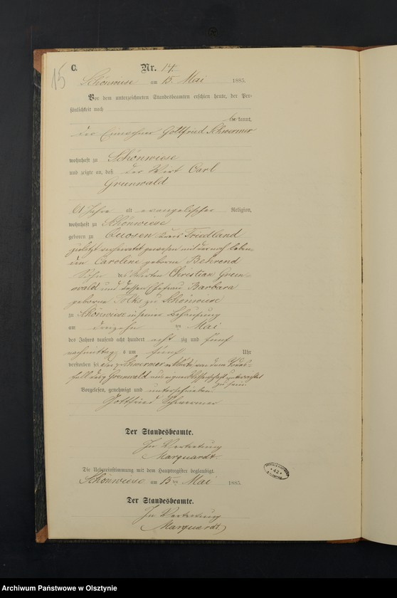 image.from.unit.number "Sterbe-Neben-Register Nr 1 - 29"