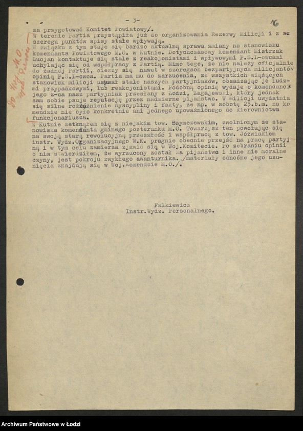 Obraz 17 z jednostki "Sprawozdania instruktorów [Wydziału] z pobytu w terenie"