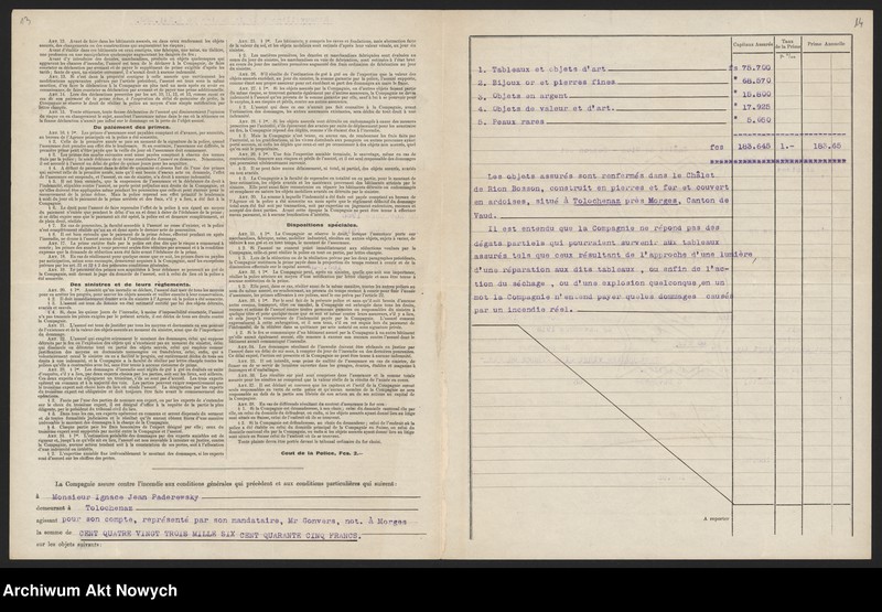 image.from.unit.number "Europejskie towarzystwa ubezpieczeniowe. Polisy, przekazy, zestawienia, korespondencja"