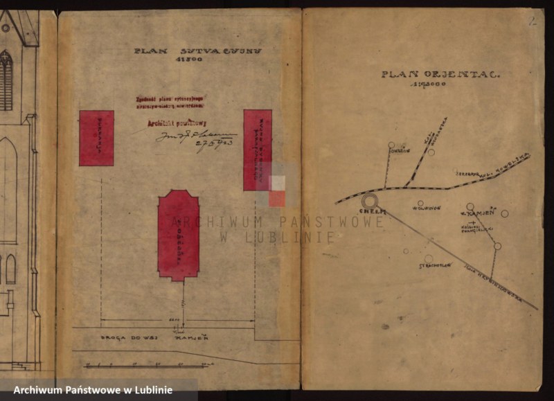 image.from.unit.number "[Projekt konstrukcji dachowej na kościele ewangelickim w Kamieniu, pow. Chełmski]"