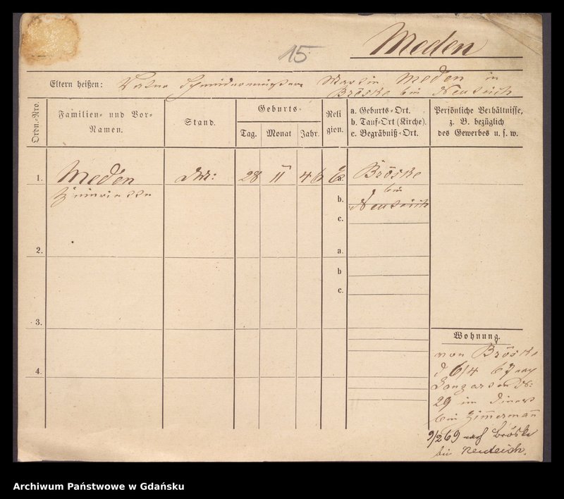 image.from.unit.number "Karty meldunkowe: Medau - Mehder"