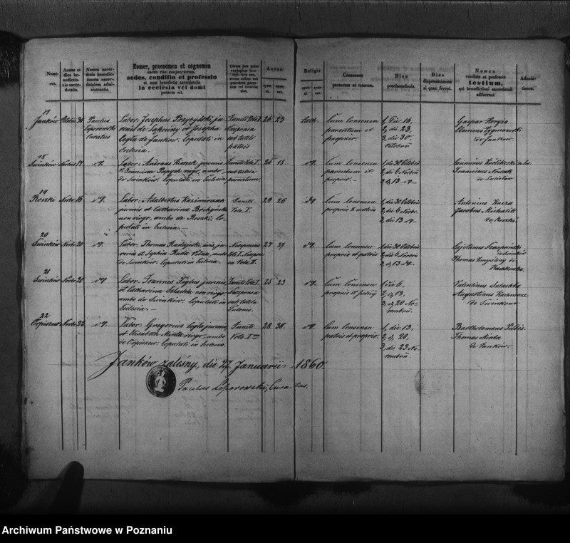 Obraz 12 z jednostki "Liber baptisatorum, copulatorum, mortuorum"