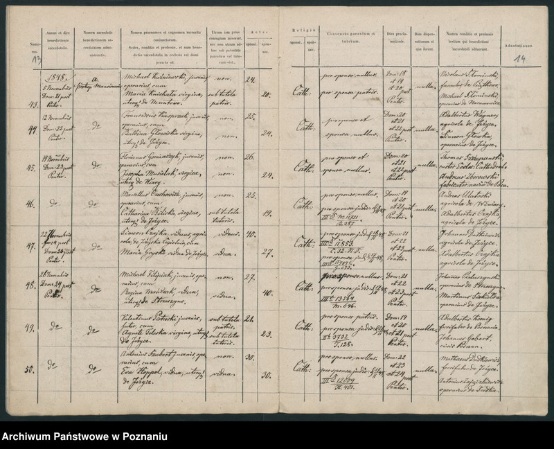 Obraz 9 z jednostki "Księga małżeństw"