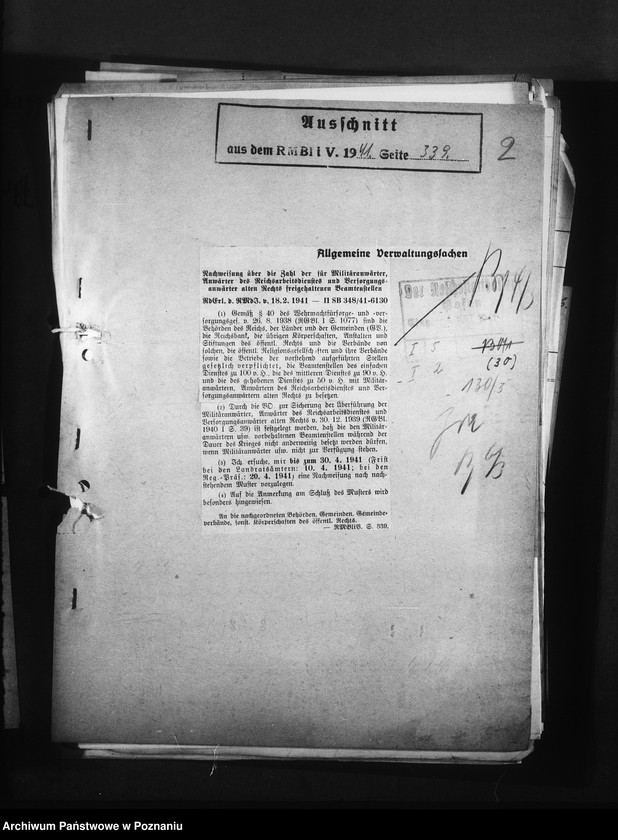 Obraz 6 z jednostki "Nachweisung der Militäranwärter"