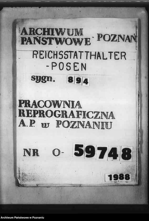 Obraz 1 z jednostki "Die Gauselbstverwaltung im Reichsgau Wartheland"
