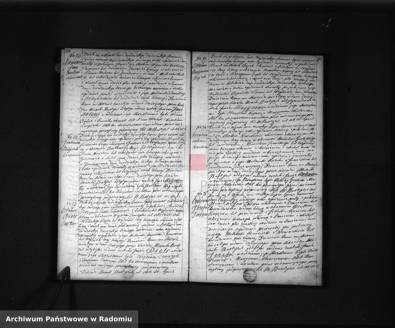 image.from.unit.number "Duplikat akt Urodzonych, Zaślubionych i Zmarłych Parafij Wysoka spisanych za rok 1867"