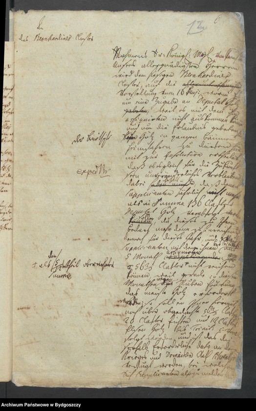 image.from.unit.number "Acta wegen des dem Bernardiner Closter zu Bromberg zu verabfolgenden freien Brennholzes"