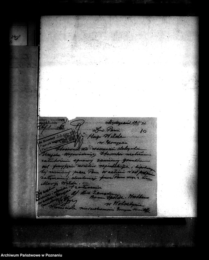 Obraz 14 z jednostki "Sprawy przewłaszczeniowe majątku Gorzycko-Stare powiatu międzychodzkiego"