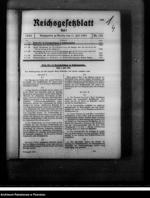 Obraz 8 z jednostki "Zarządzenia w sprawie zorganizowania administracji w tak zwanym Kraju Warty"