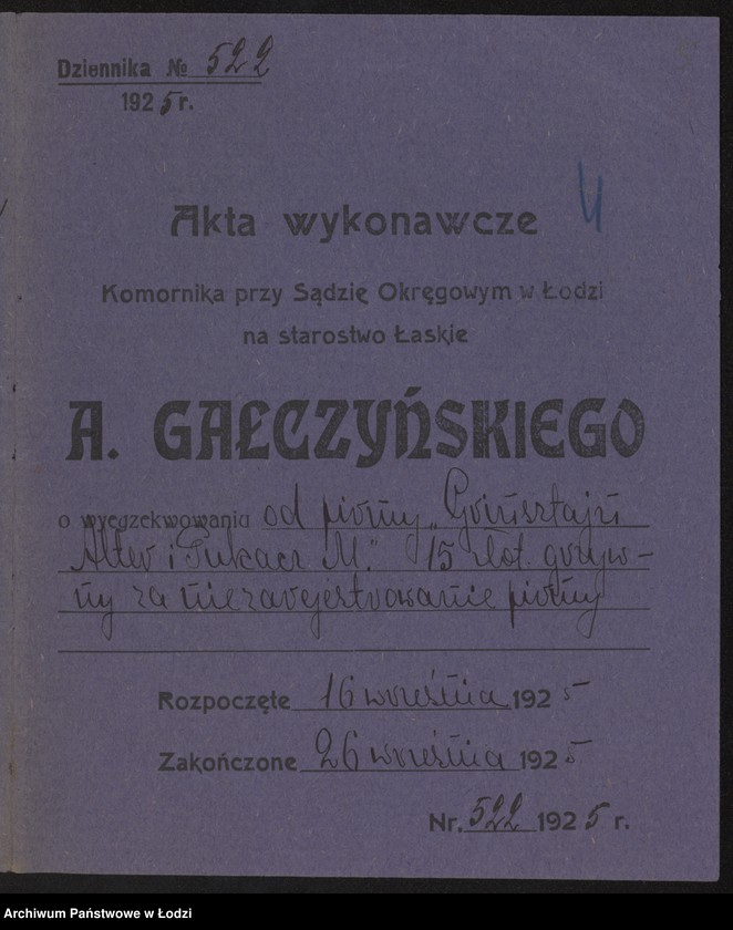 Obraz 8 z jednostki "Grinsztajn, Alter i Pukacz – wyrób i sprzedaż towarów wełnianych i półwełnianych"
