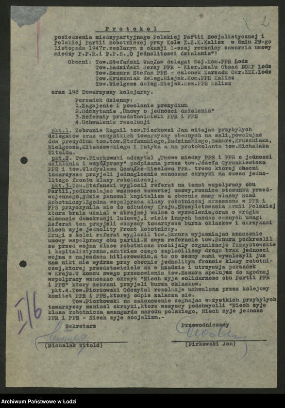 Obraz 3 z jednostki "Koło kolejowe PPS Kalisz- protokoły, sprawozdania"