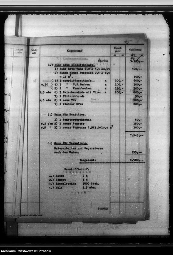 Obraz 19 z jednostki "Ulokowanie Gesundheitsamtu w Poznaniu"
