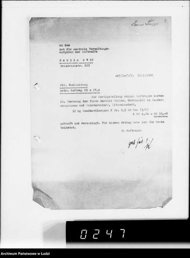 Obraz 5 z jednostki "Kriegsaufträge Belastungen"