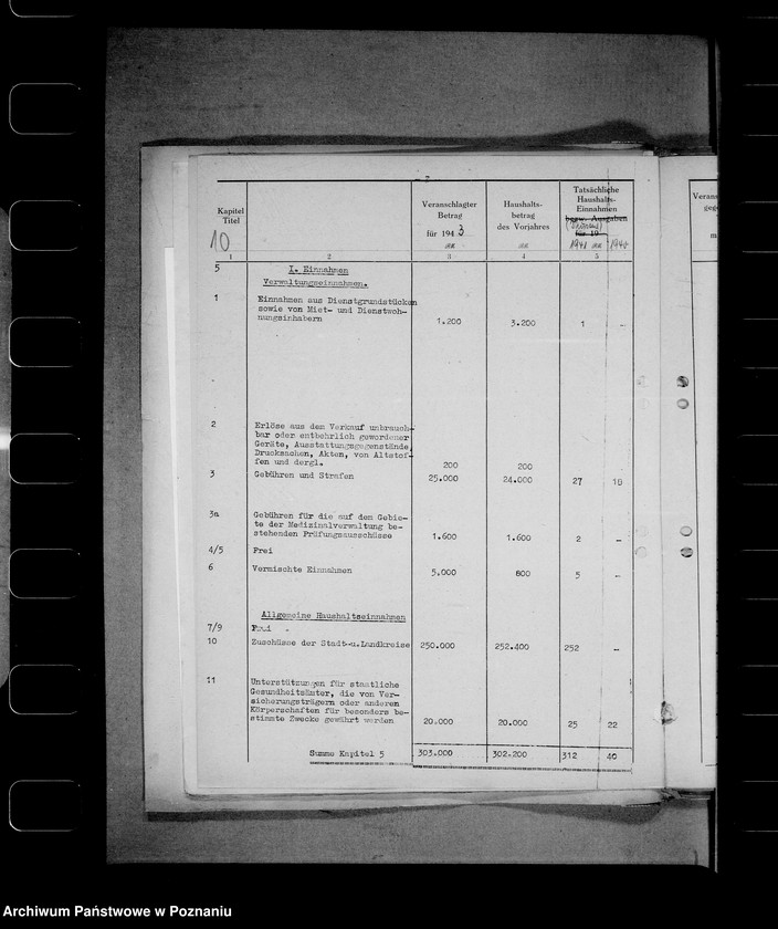 Obraz 14 z jednostki "Voranschlag- Medizinalverwaltung"