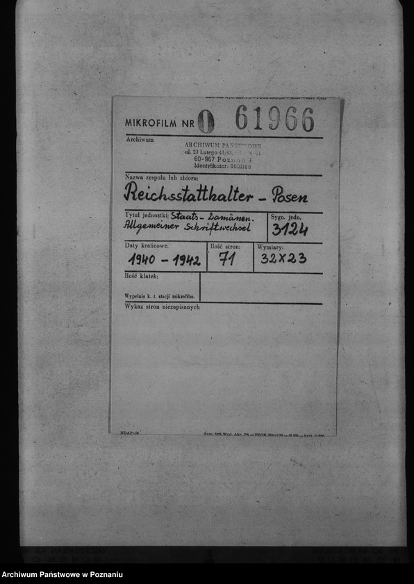 Obraz 2 z jednostki "Staats - Domänen. Allgemeiner Schriftwechsel"