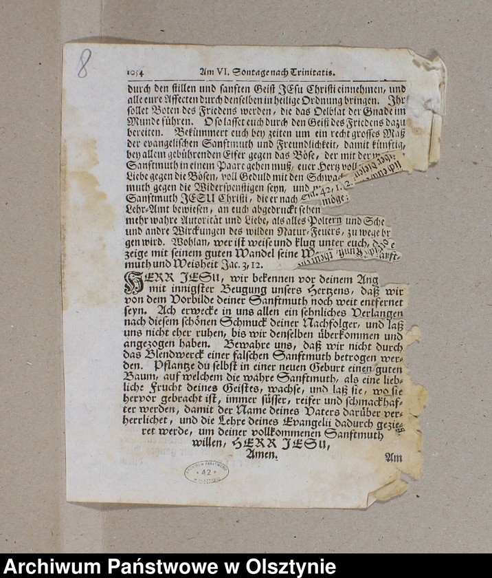 image.from.unit.number "1. Predikte im Jahre 1728 /Bruchstück/ 2.Amtsblätter pro 1842-1848 3. Lieder, Couplete usw. nach d. 1871 J. 4. Zeitungsausschnitte 1932"