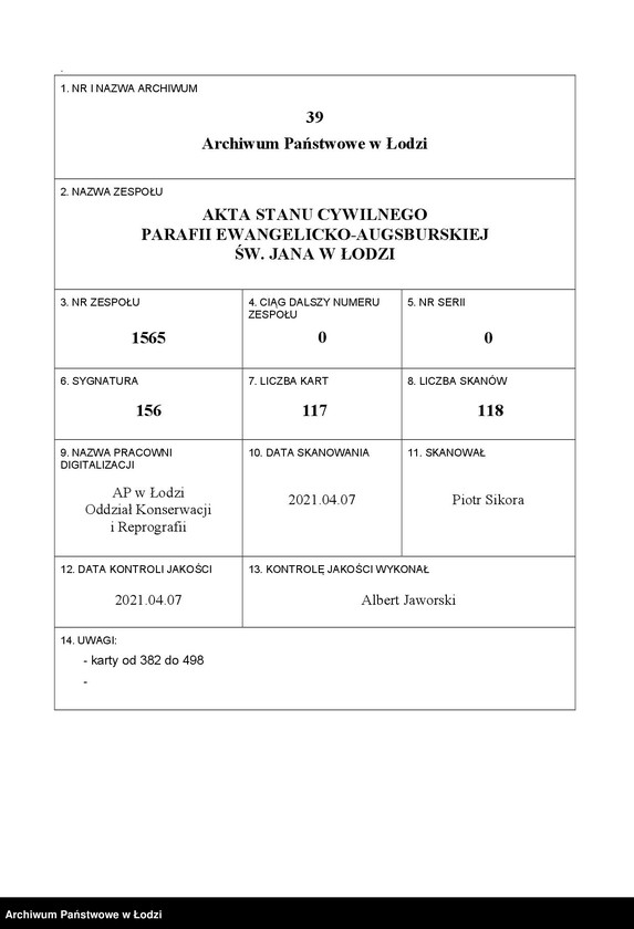 Obraz 1 z jednostki "Akta zgonów"