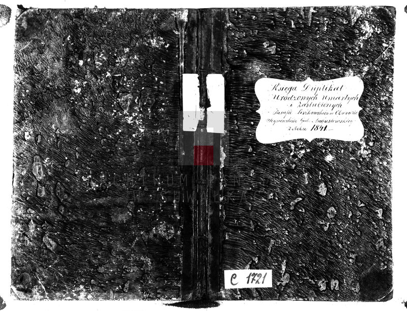 Obraz 2 z jednostki "Księga Duplikat Urodzonych Umarłych i Zaślubionych Parafii Liszkowskiey; w Obwodzie Seyneńskim Gub. Augustowskiey z Roku 1841"