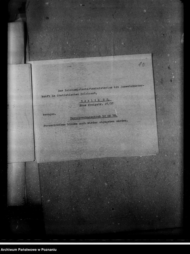 Obraz 14 z jednostki "Anschriftenverzeichnis - Hauptkanzlei"