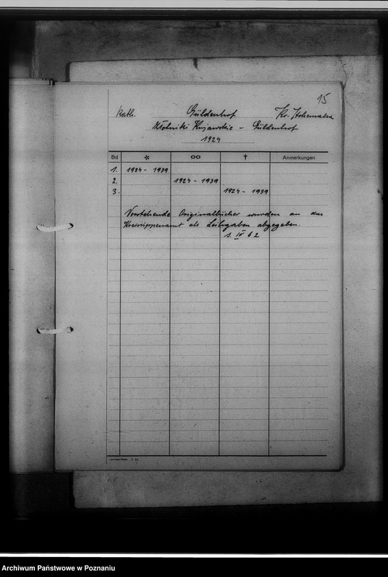 Obraz 19 z jednostki "Bücherverzeichnis, Kreissippenamt Hohensalza [Inowrocław]"