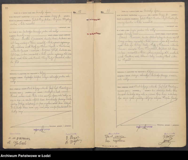 Obraz 19 z jednostki "Akta małżeństw od numeru 1 do numeru 692"