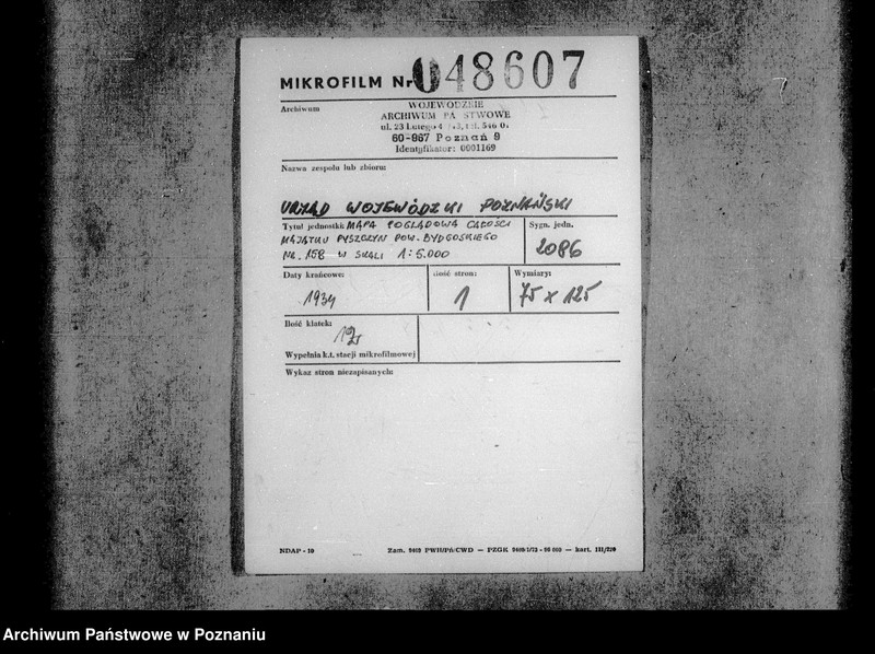 Obraz 2 z jednostki "Mapa poglądowa całości majątku Pyszczyn powiatu bydgoskiego nr 158 w skali 1:5000"