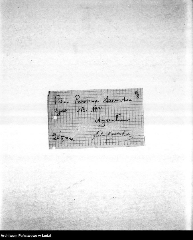 Obraz 11 z jednostki "[Korespondencja PSŻ w sprawie przesiedlenia Żydów do getta, zajmowania mieszkań i publicznych lokali, zamknięcia getta]"