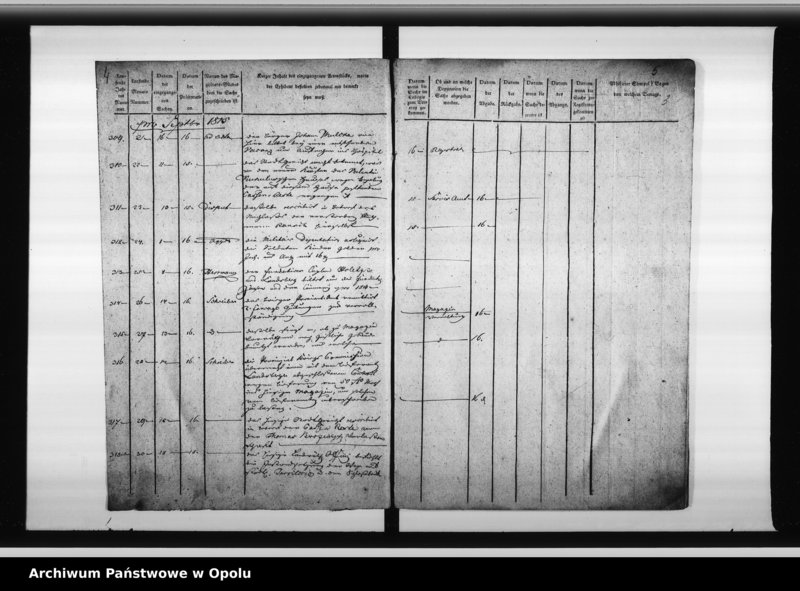 Obraz 5 z jednostki "Journal über sämmtliche beim Magistrat zu Oppeln eingehende Dienstsachen"