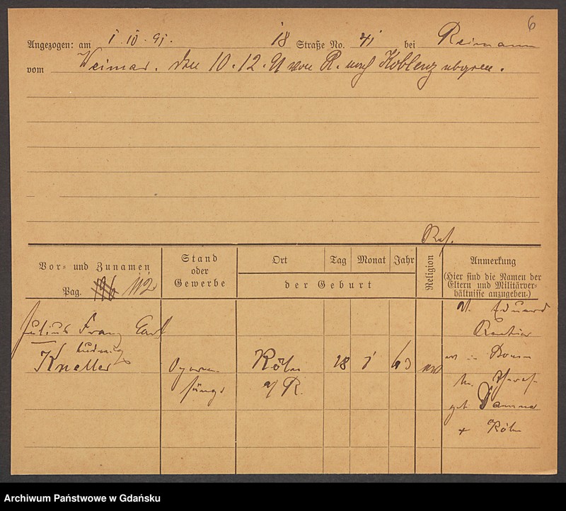 image.from.unit.number "Karty meldunkowe: Kneller - Knoblauch"