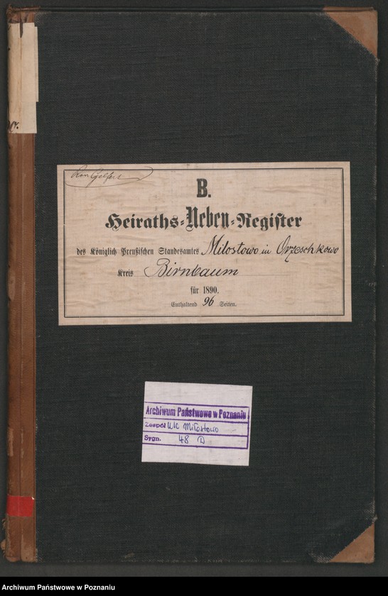 Obraz 2 z jednostki "Księga małżeństw"