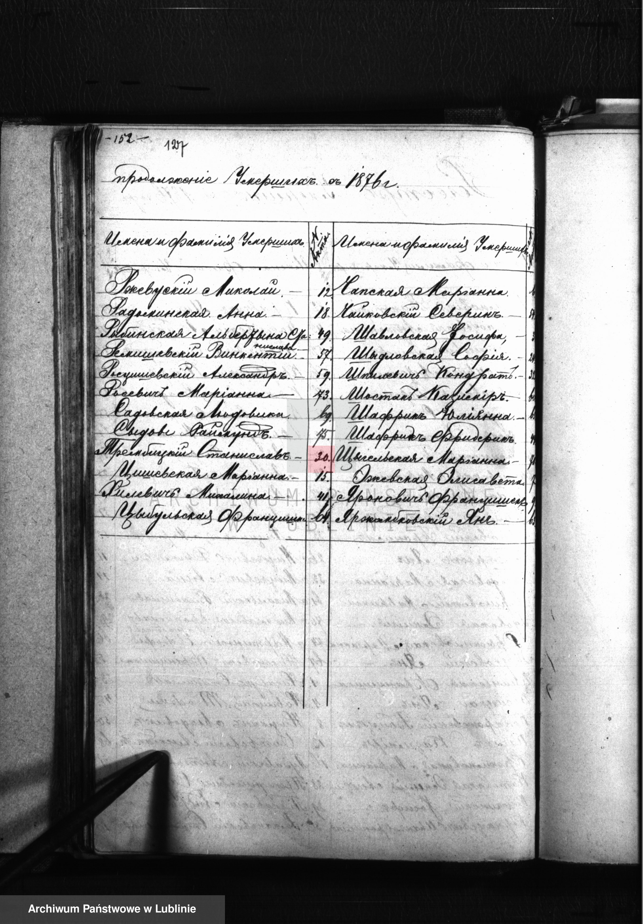 Skan z jednostki: Księga urodzeń, małżeństw i zgonów