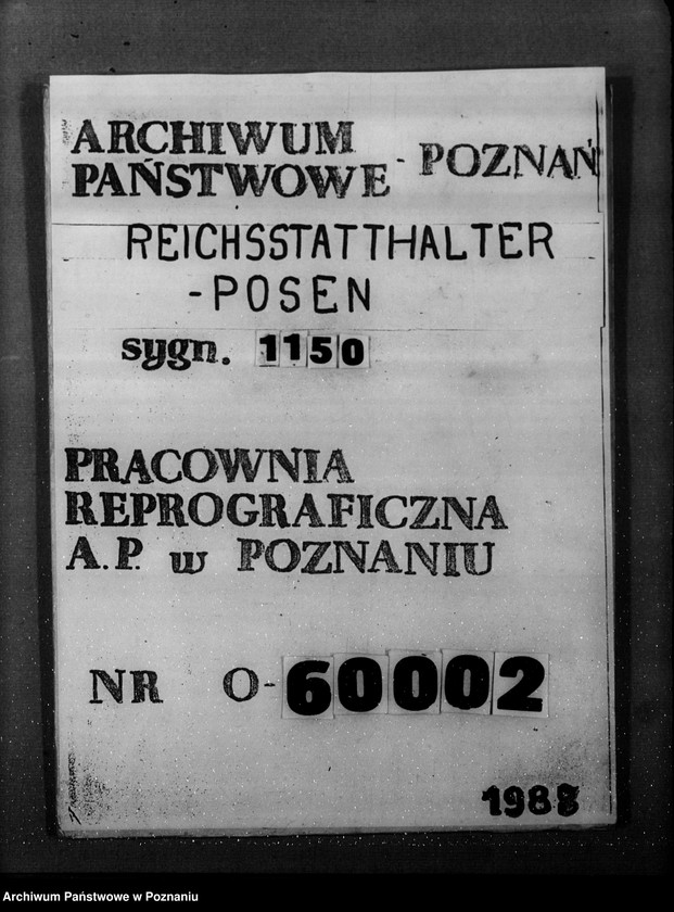 Obraz 1 z jednostki "Zarządzenia i korespondencja władz w sprawie niemieckiej listy narodowej"