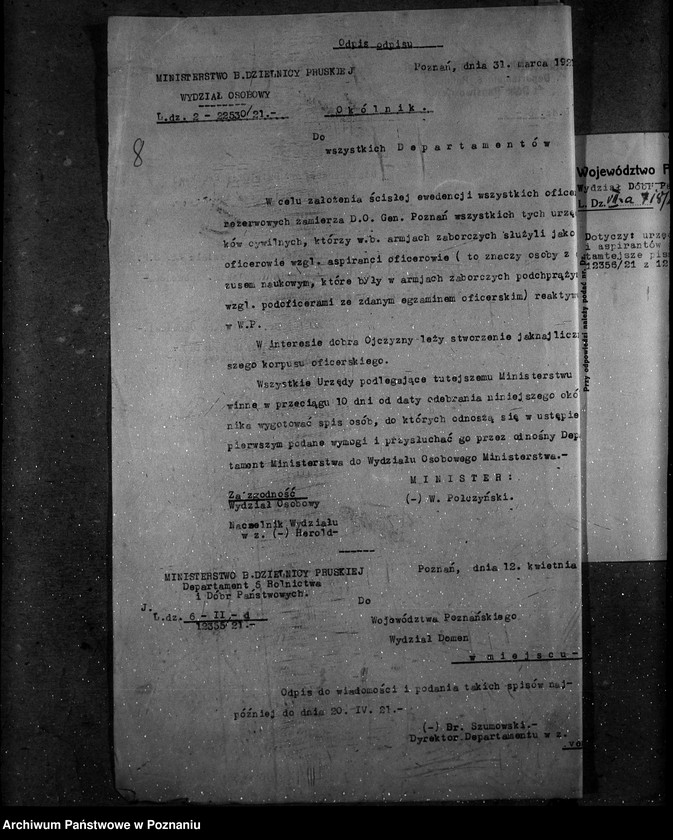 Obraz 13 z jednostki "Rozporządzenia personalne ogólne"