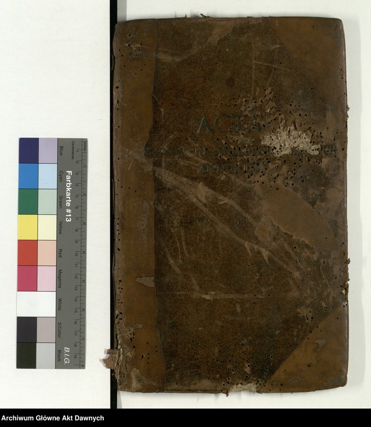 image.from.unit.number ""Akta sądow J K Mci referendarskich koronnych za szczęśliwego panowania - - Augusta II króla polskiego - - Za sprawą i przełożeniem - - Jakuba na Skrzynnie Dunina referendarza koronnego, radoszyckiego, ex post wiślickiego i lipnickiego starosty. Annorum 1727-mi, 1728-vi et 1729-ni. Także za sprawą i przełożeniem - - Józefa na Załuskach Załuskiego referendarza koronnego, kanonika katedralnego krakowskiego, archidiakona pułtuskiego, w katedrze płockiej koadiutora, proboszcza warszawskiego, infułata proboszcza kodeńskiego. Annorum 1730, 1731, 1732-di. Za pisarstwa - - Michała Nagrodzkiego J K Mci sekretarza i pisarza referendarskiego koronnego"."