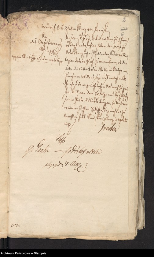 image.from.unit.number "Acta des Etats-Ministeriums zu Königsberg [Królewiec]. Die Catecheten Stelle in Malga [Małga]. Wegen der in Vorschlag gebrachten Einziehung"